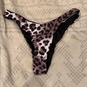 Shein cheetah bathing suit bottoms